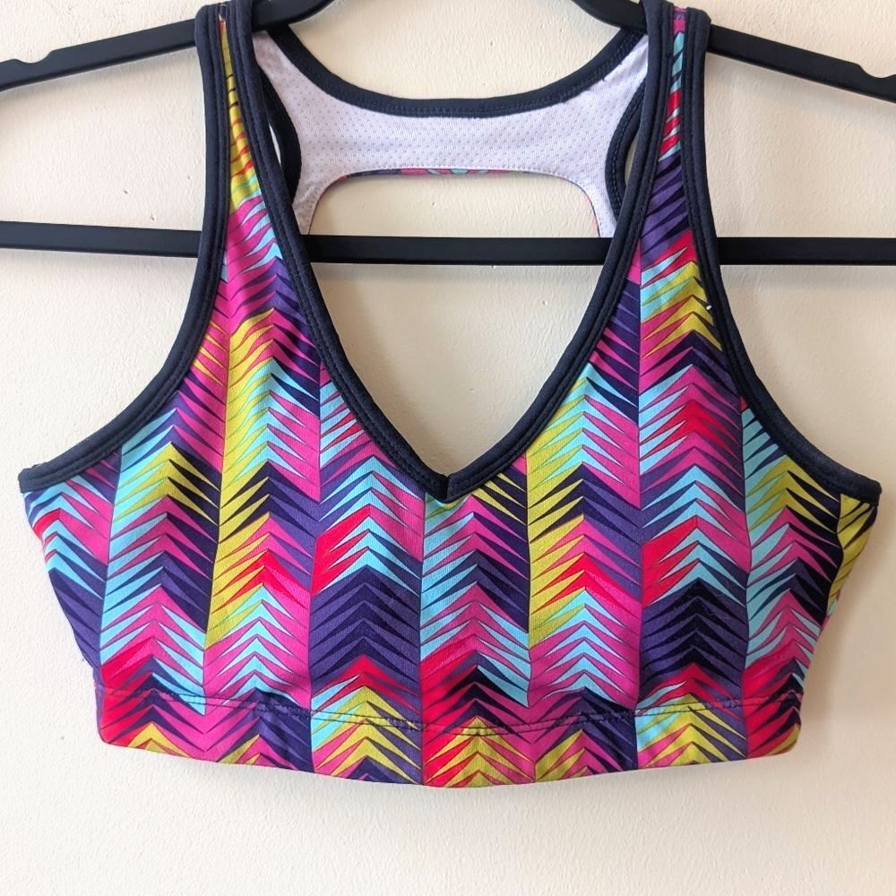 Fabletics Koia Sports Bra High Intensity Print Size XS
